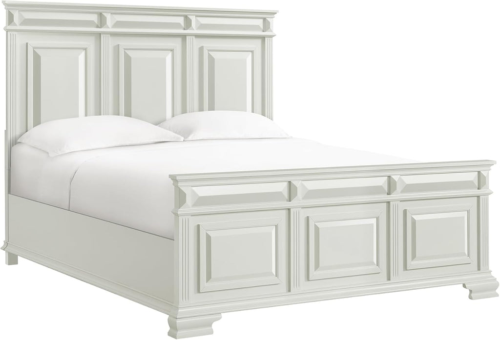 Picket House Furnishings Sumner King Panel 5PC Bedroom Set in Antique White