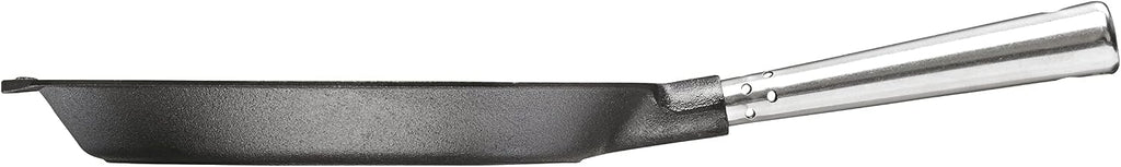 Unbekannt Frying pan 24 cm. Stainless steel handle. Can be used on all types of cookers, ovens, barbecues and open fires