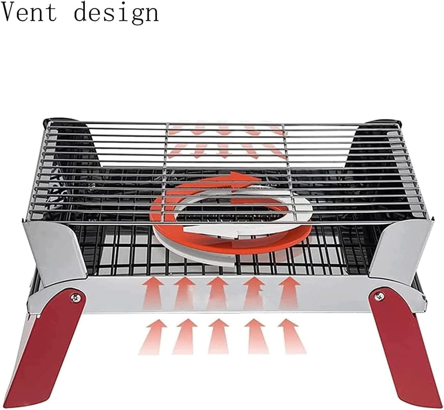 Bbq Grill Charcoal Grill Charcoal Stove Portable Charcoal Grill Stainless Steel Folding Grill Tabletop Outdoor BBQ Grill For Picnic Barbecue Grill Charcoal Griddle