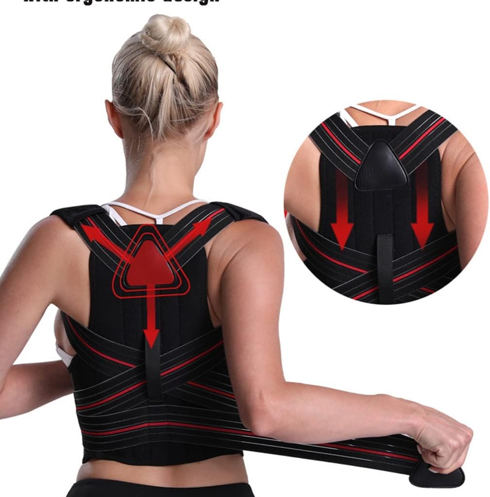 Adjustable Posture Corrector Back Support Shoulder Brace Correction Spine Postural Fixer Tape(Small)