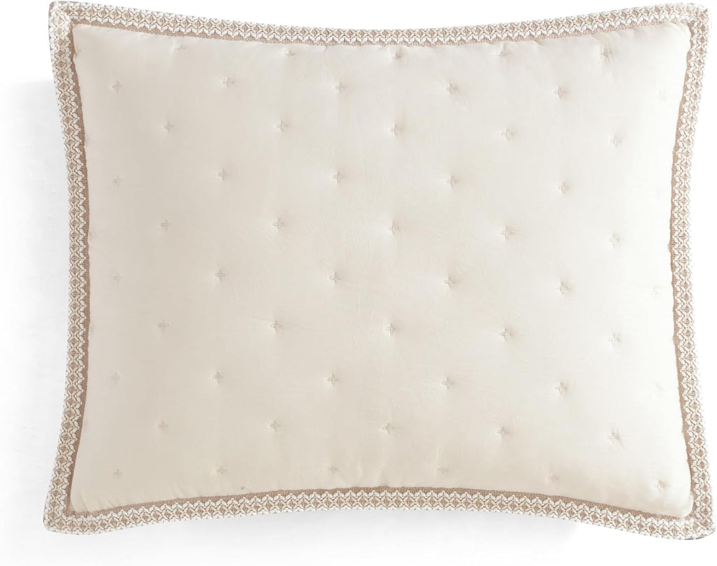 UGG Braid Twin/Twin XL Quilt Set, 2 Piece Breathable Plush Soft Comfortable Luxury Home Deco Quilt Set, Cream Birch