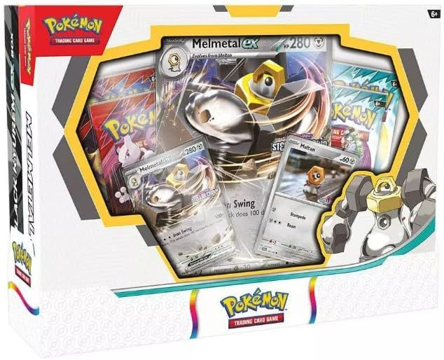 Pokemon TCG Trading Card Game Boxes Black Kyurem ex and Melmetal ex Box 2 Boxes, 4 Packs per Box and 2 Promo Cards with one Oversized Card