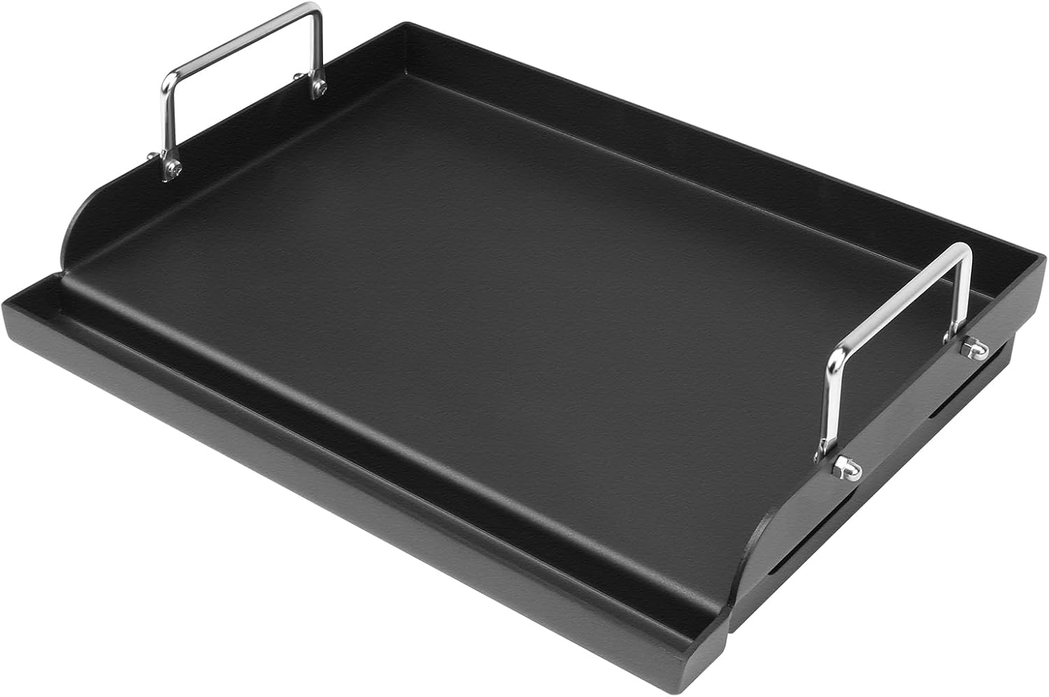 25' x 16' Griddle Plate for Gas Grill - Nonstick Coating Cooking Griddle for Charcoal/Electric Grill, Large Universal Flat Top Plate with Grease Groove and Removable Handles
