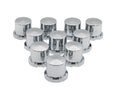 Chrome Plastic Bolt and Nut Cover 1'' x 5/8 Lug Fitting Push on Small Hat Style Bolt and Nut Cover, BHP-NC-CYL01 (250)