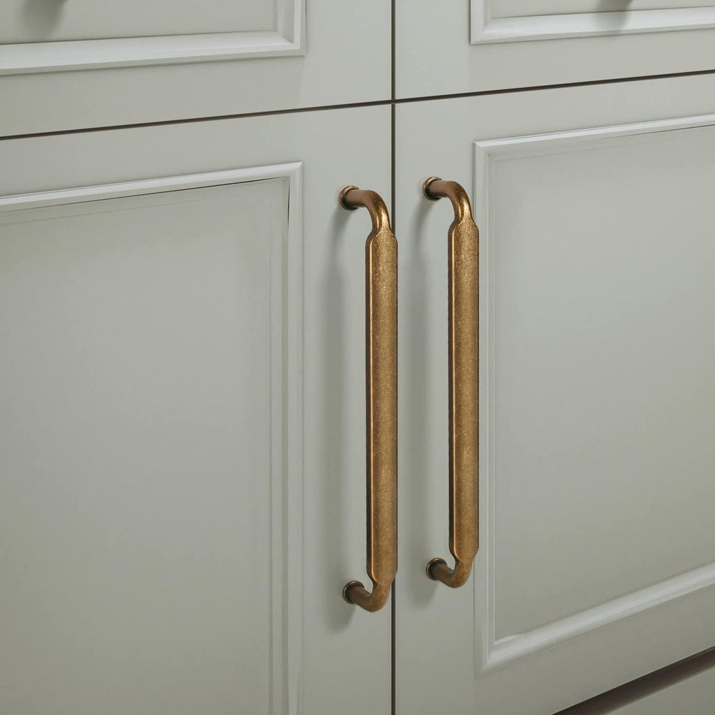 Goo-Ki 6 Pack 12-3/5 Inch （320mm） Hole Center Cabinet Pulls Antique Brass Zinc Alloy Kitchen Drawer Pulls Drawer Handles 13.05 Inch Length 2202-GT-320