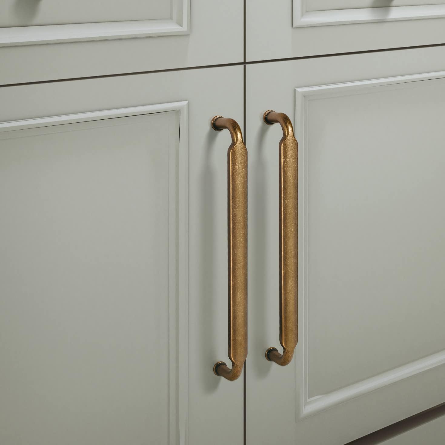 Goo-Ki 6 Pack 12-3/5 Inch （320mm） Hole Center Cabinet Pulls Antique Brass Zinc Alloy Kitchen Drawer Pulls Drawer Handles 13.05 Inch Length 2202-GT-320