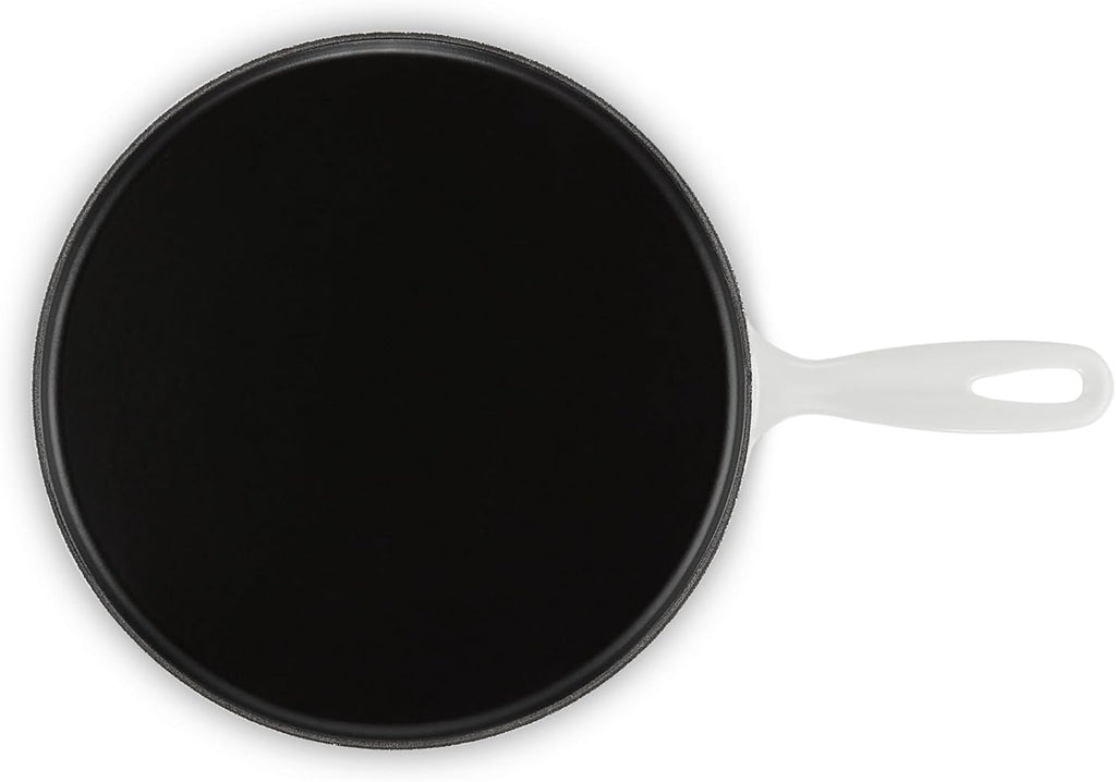 Le Creuset Enameled Cast Iron Traditional Round Crepe Pan, 10.25', White