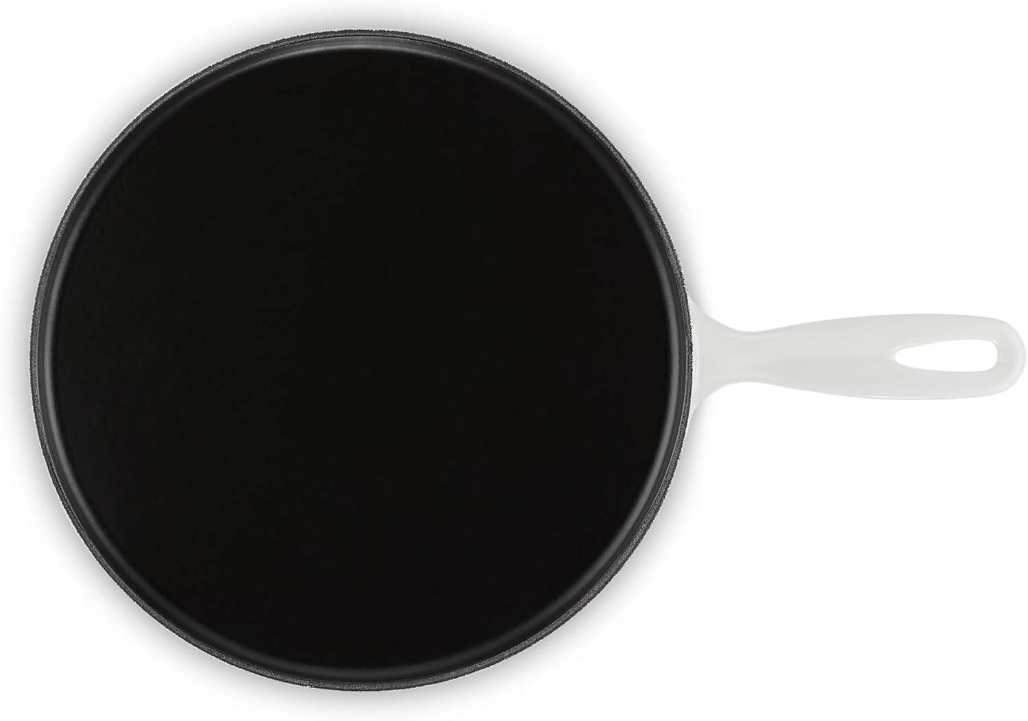 Le Creuset Enameled Cast Iron Traditional Round Crepe Pan, 10.25', White