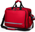 Compact Professional First Aid Kit, Portable Medical Visit Shoulder Bag, Multi-Compartment Supplies Refrigerated Storage(Red)