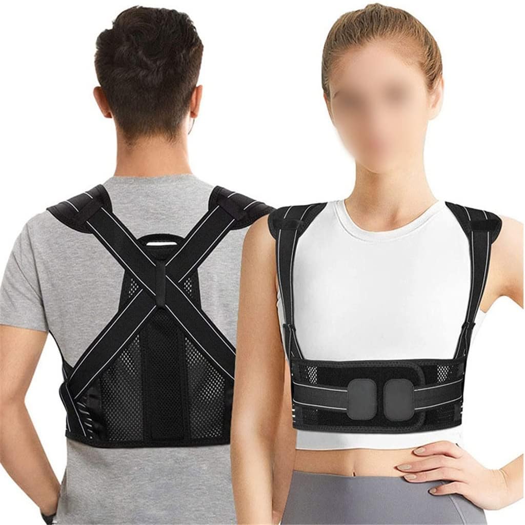 Back Shoulder Support Belt Corrector Postural Fixer Tape Lumbar Straight Corrector Training Belt,D-M Code