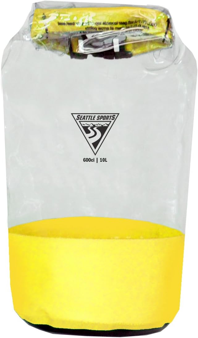 Seattle Sports Glacier Clear Heavy Duty Waterproof Dry Bag - USA Made