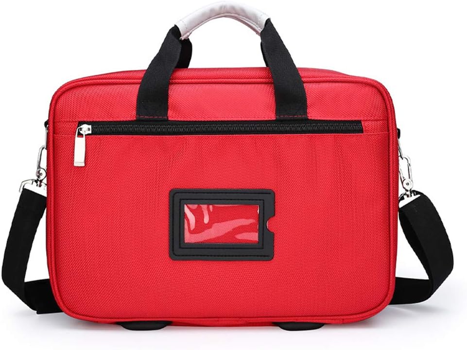 First Aid Kit Bag with Shoulder Strap, Emergency Survival Trauma Insulin Cold Storage with Labeled Compartments, Large-Capacity Outdoor Waterproof Rescue