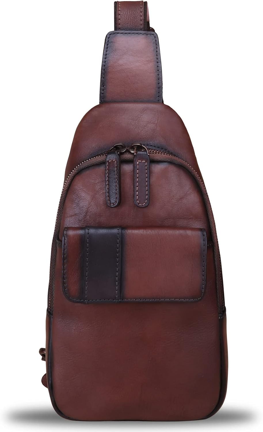 Genuine Leather Sling Bag - Handmade Leather Backpack for Women and Men - Crossbody, Chest Bag