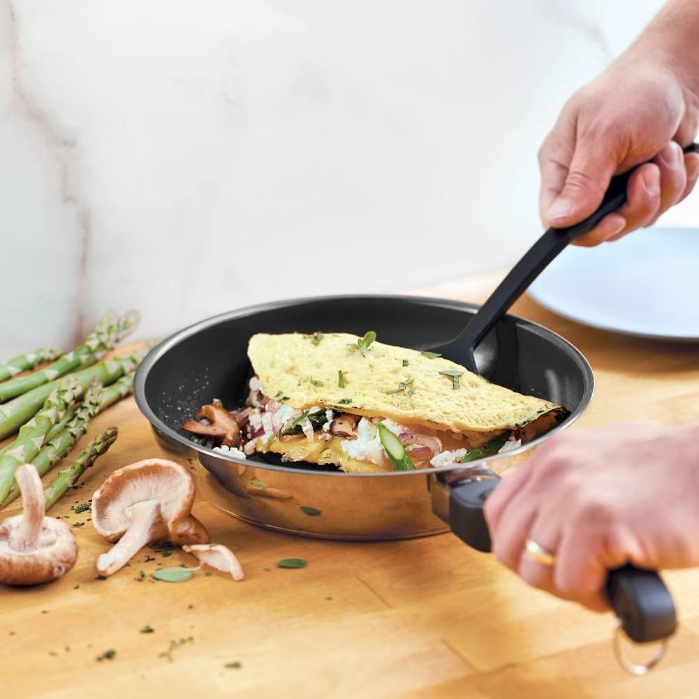 Farberware Classic Series Nonstick Stainless Steel Cookware Set, Pots and Pans Set, 15-Piece
