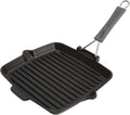 Staub Cast Iron 9.5' Square Folding Grill - Matte Black