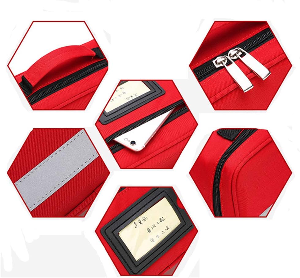 First Aid Kit Waterproof Portable Small Medicine Cold Storage Box Insulin Insulation Bag for Home, Workplace, Car, Caravan, Travel, Camping, Hiking(Red)