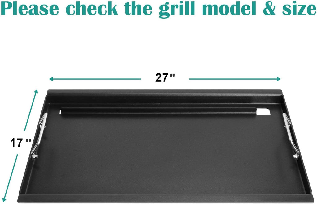 Full Size Griddle Inserts for Char-Broil Performance 5 Burner Series, Flat Top Griddle for Charbroil 463448021 463455021 463458021 463450022 463451022 Grill, Replace for G426-0004-W1 G426-0005-W1