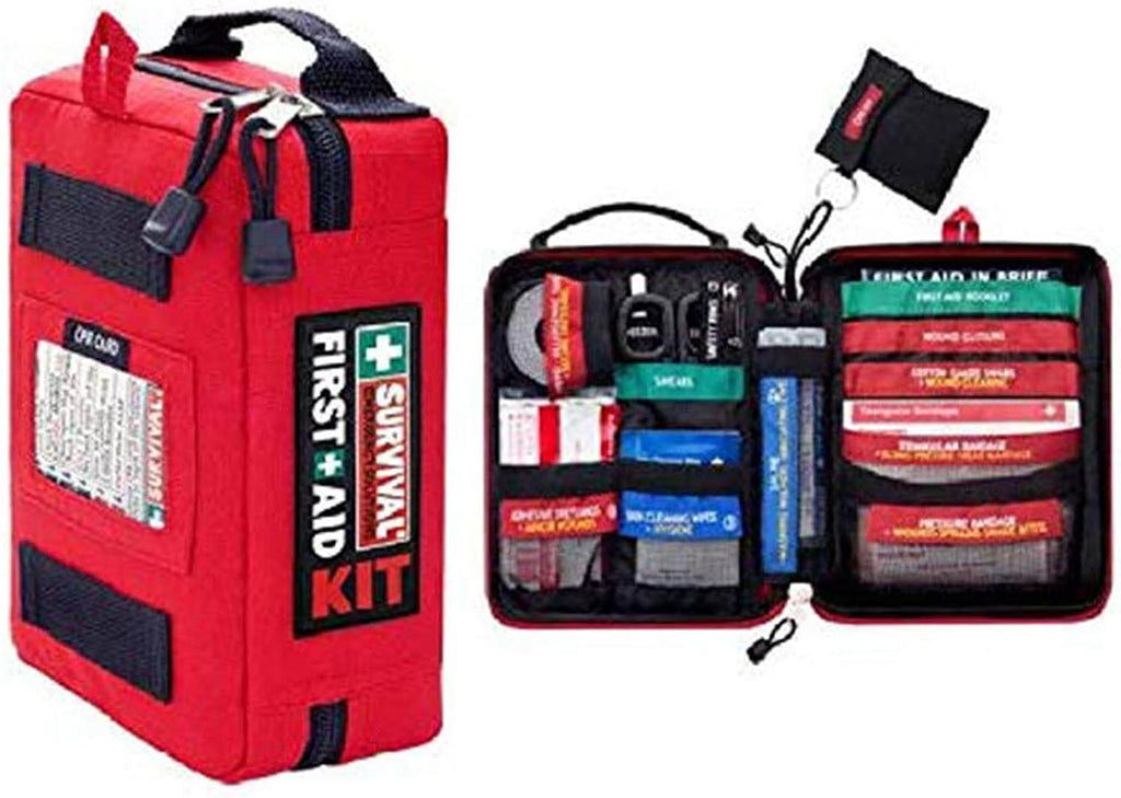 Red First Aid Bag, First Aid Bag, Portable Travel First Aid Kit Mini Medical Bag Drug Pack Storage Bag Empty Small Portable Medicine Outdoor Travel Rescue Bag Pouch Tote