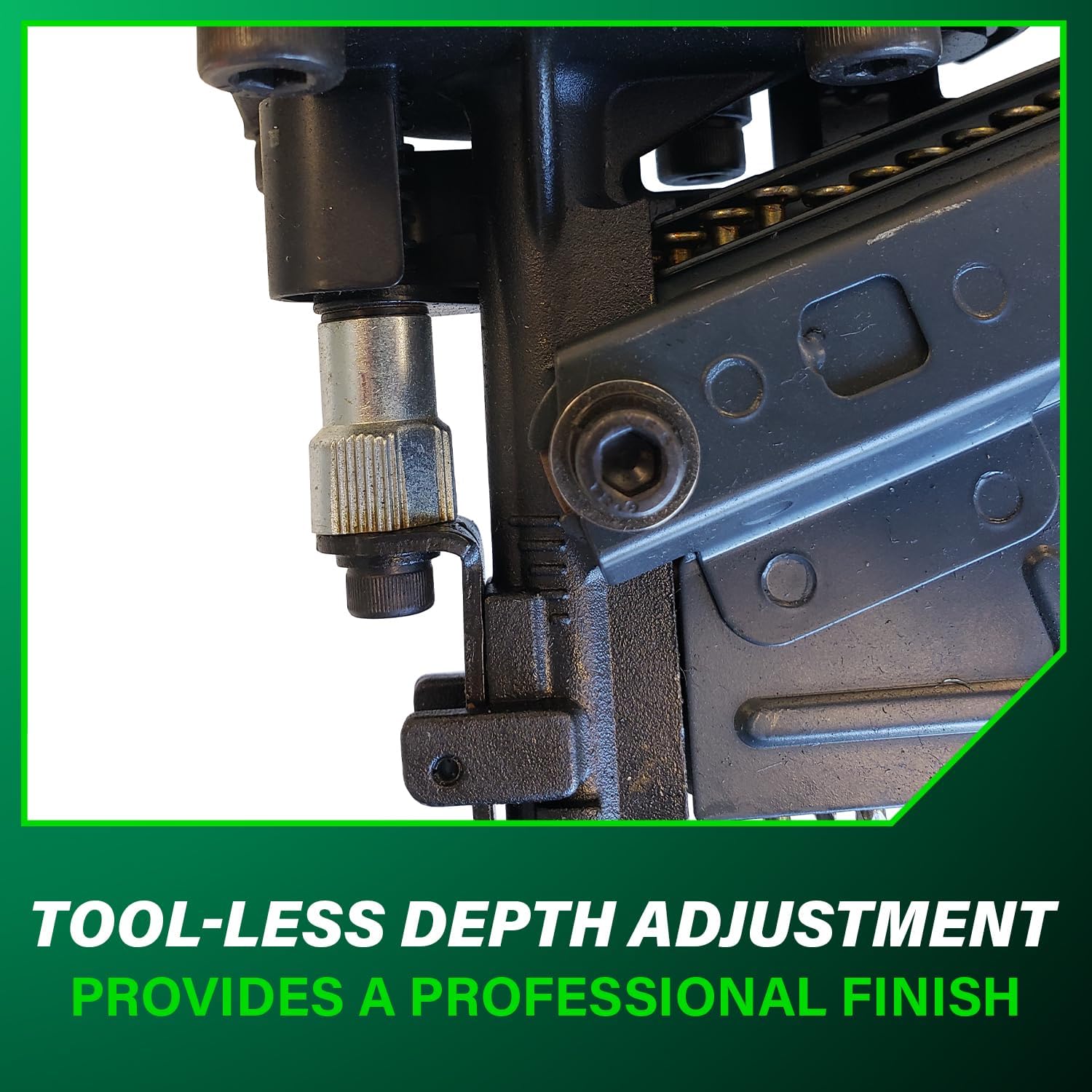 Metabo HPT Framing Nailer, Pro-Preferred Pneumatic Power Nailer & Framing Tool for Flooring, Roof Decking, Selectable Trigger & Rafter Hook, 21° 2' to 3-1/4' Plastic Collated Nails, NR83A5