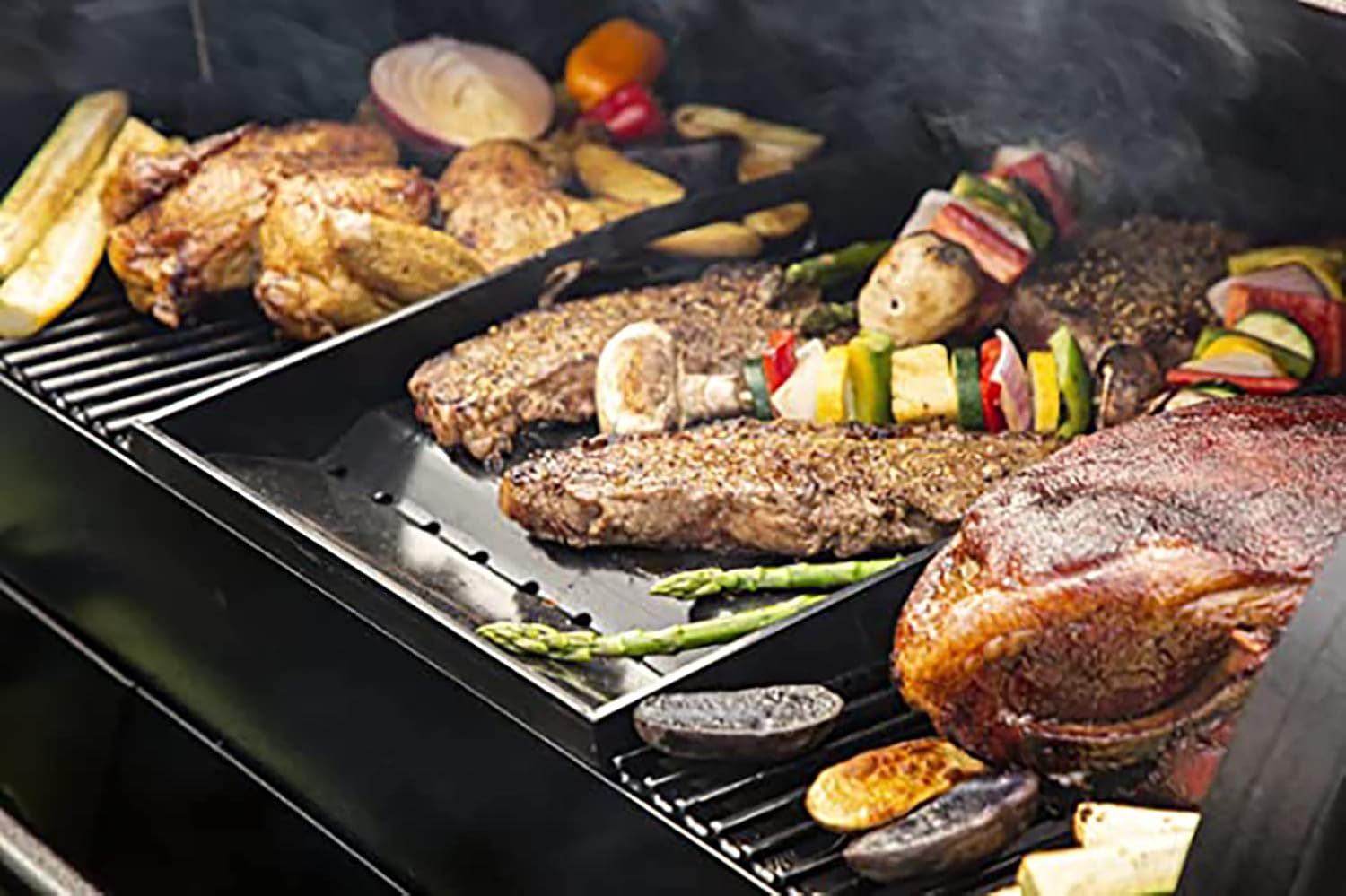 Pit Boss Ceramic Coated Cooking Grates Set-1000 Series Griddle Insert - 40630