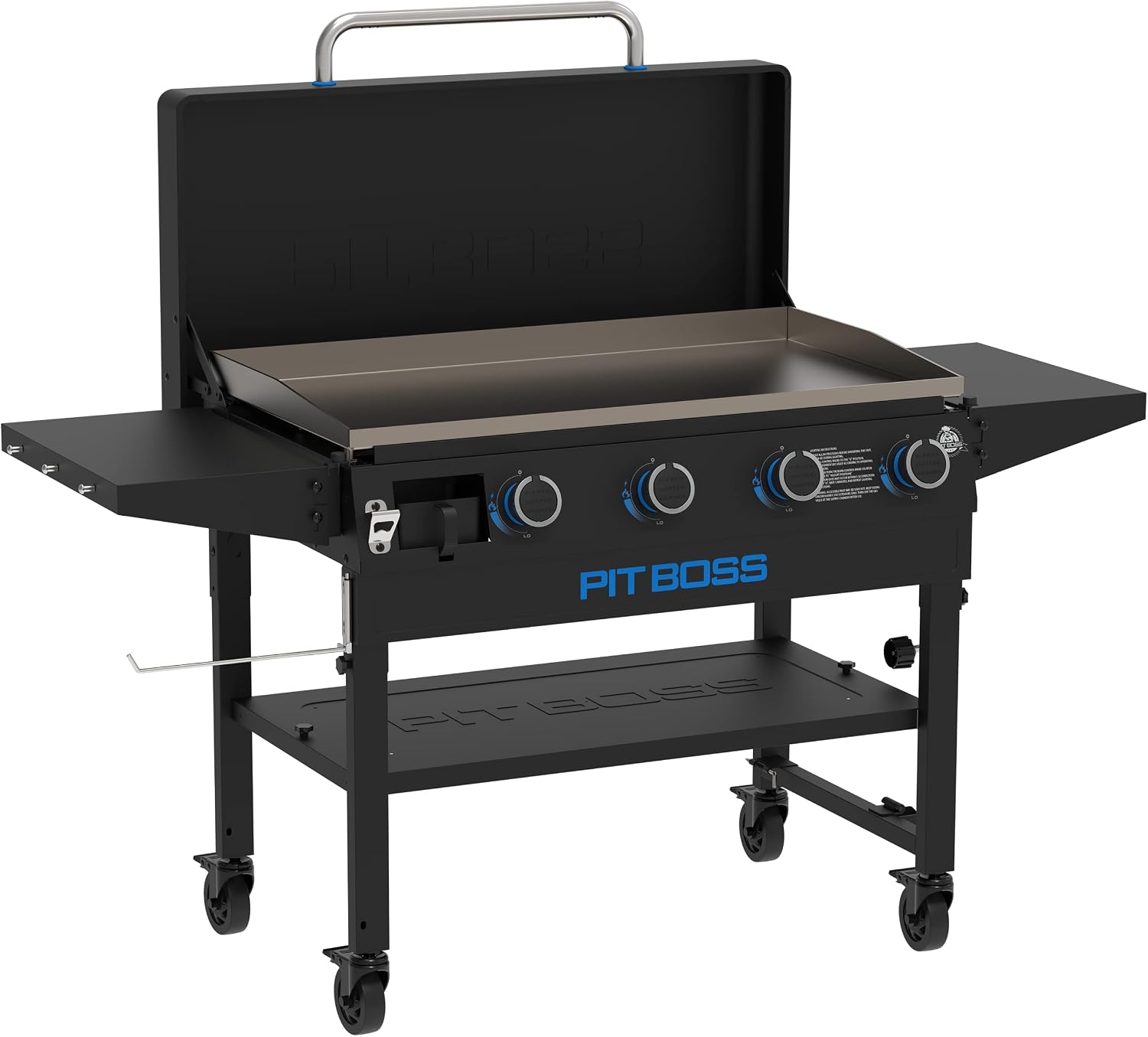 Pit Boss 10963 4-Burner Gas Griddle, Black