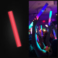Foam Glow Sticks Bulk - 100 Red Foam Light Up Sticks and LED Foam Sticks - 100 Reusable 16' Light Up Foam Sticks Red Foam Glow Sticks for Wedding, Parties, and Dancing