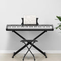 Home Digital Pianos, 61-Key Touch-Sensitive Keyboard Set, Portable HIPS Digital Piano with Adjustable Stand, Microphone & Learning Functions for Home Practice
