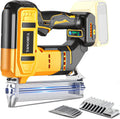 2-in-1 18 Gauge Cordless Brad Nailer & Staple Gun for Dewalt 20V MAX Battery, Battery Powered Electric Nail Gun with 1000 Nails for Woodworking, DIY, Framing & Home Improvement (No Battery)
