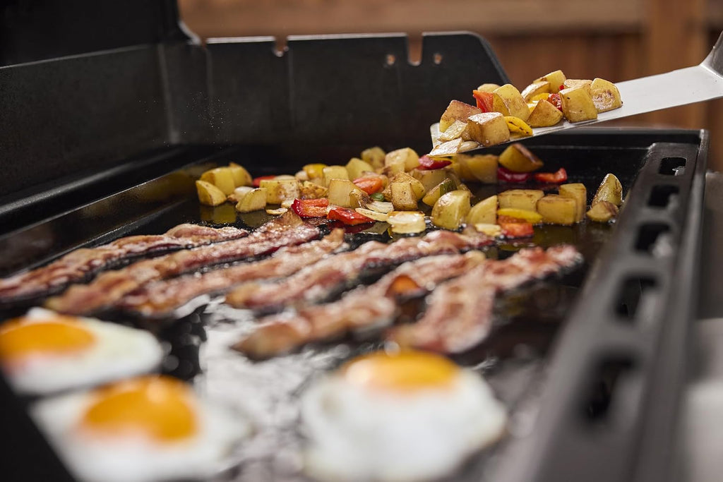 Weber Rust‑Resistant Outdoor Griddle Insert, Full‑Size – Pre-Seasoned Carbon Steel Griddle for Searwood & Large Spirit Series Gas Grills - Grill Accessory