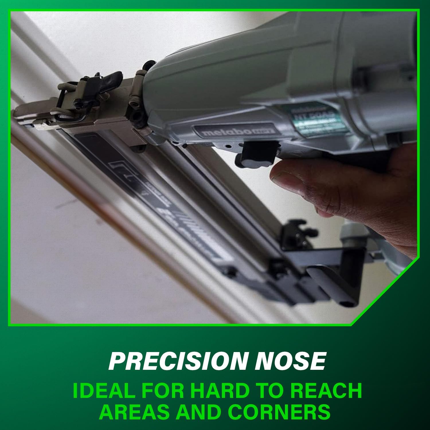 Metabo HPT Pro Brad Nailer, Pro-Preferred Pneumatic Finish Power Nailer for Trim Work, Furniture Building, Lightweight and Durable with Aluminum Magazine, 18 Gauge, 5/8″ to 2″ Brad Nails, NT50A5