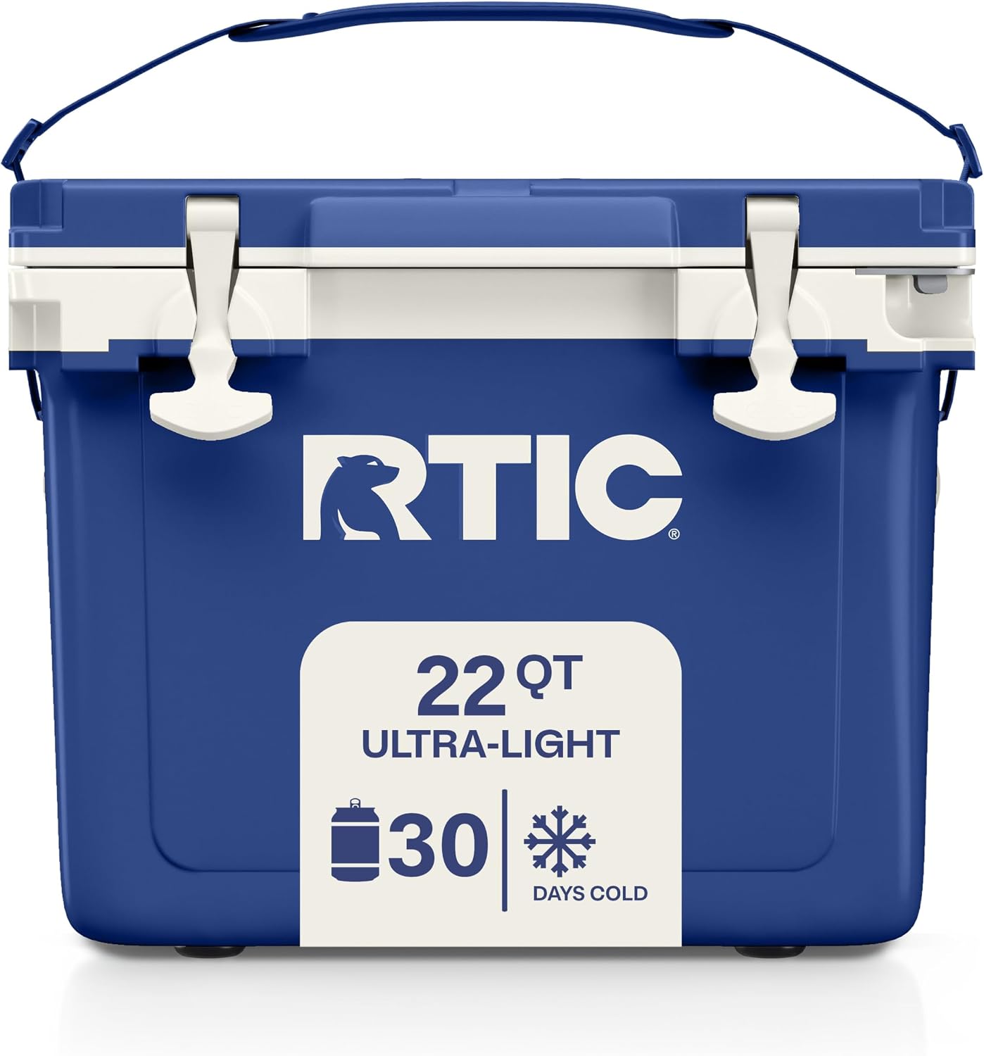 RTIC Ultra-Light Hard Cooler Insulated Portable Ice Chest Box for Drink, Beverage, Beach, Camping, Picnic, Fishing, Boat, Barbecue, 30% Lighter Than Rotomolded Coolers