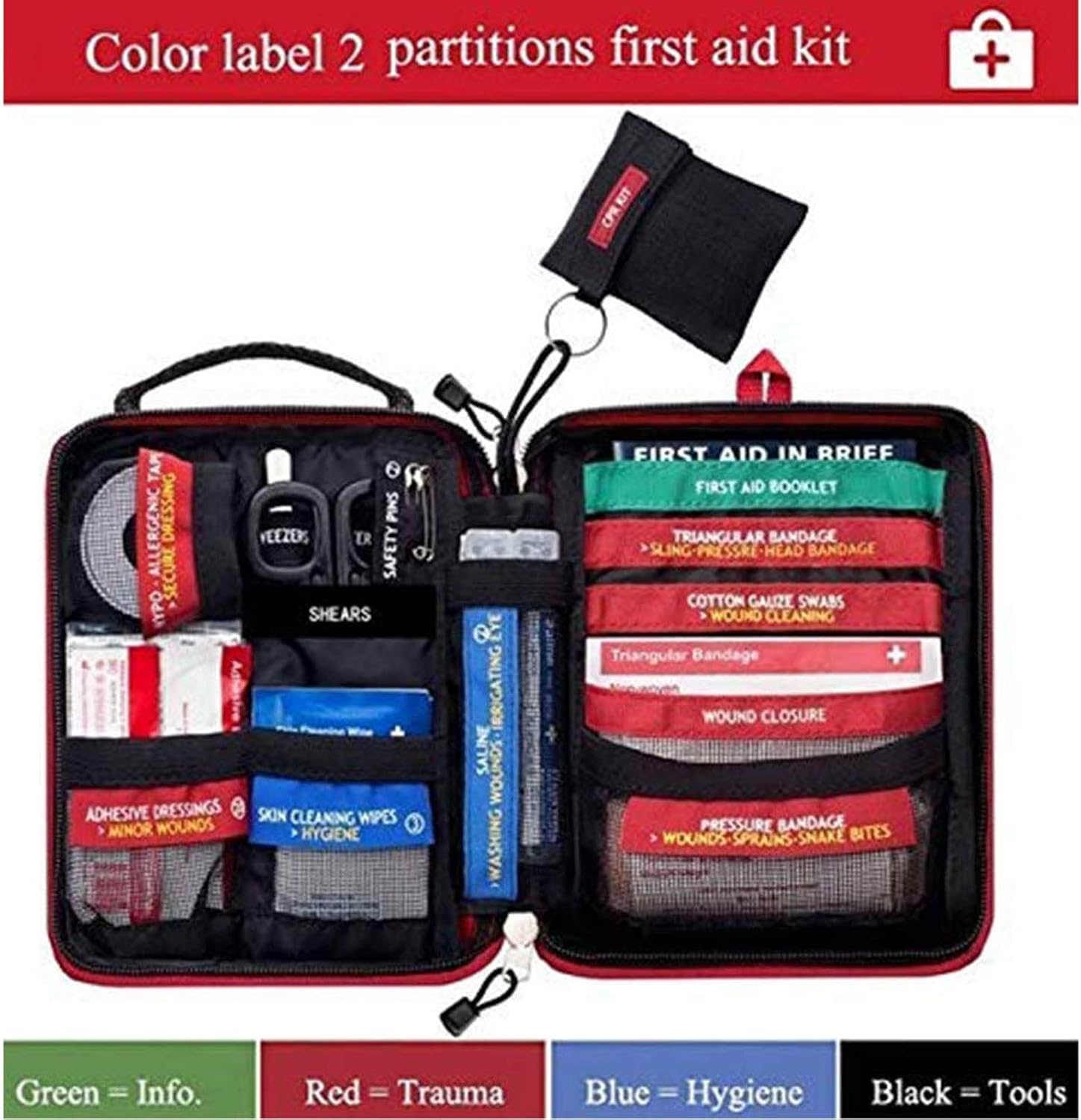 Red First Aid Bag, First Aid Bag, Portable Travel First Aid Kit Mini Medical Bag Drug Pack Storage Bag Empty Small Portable Medicine Outdoor Travel Rescue Bag Pouch Tote