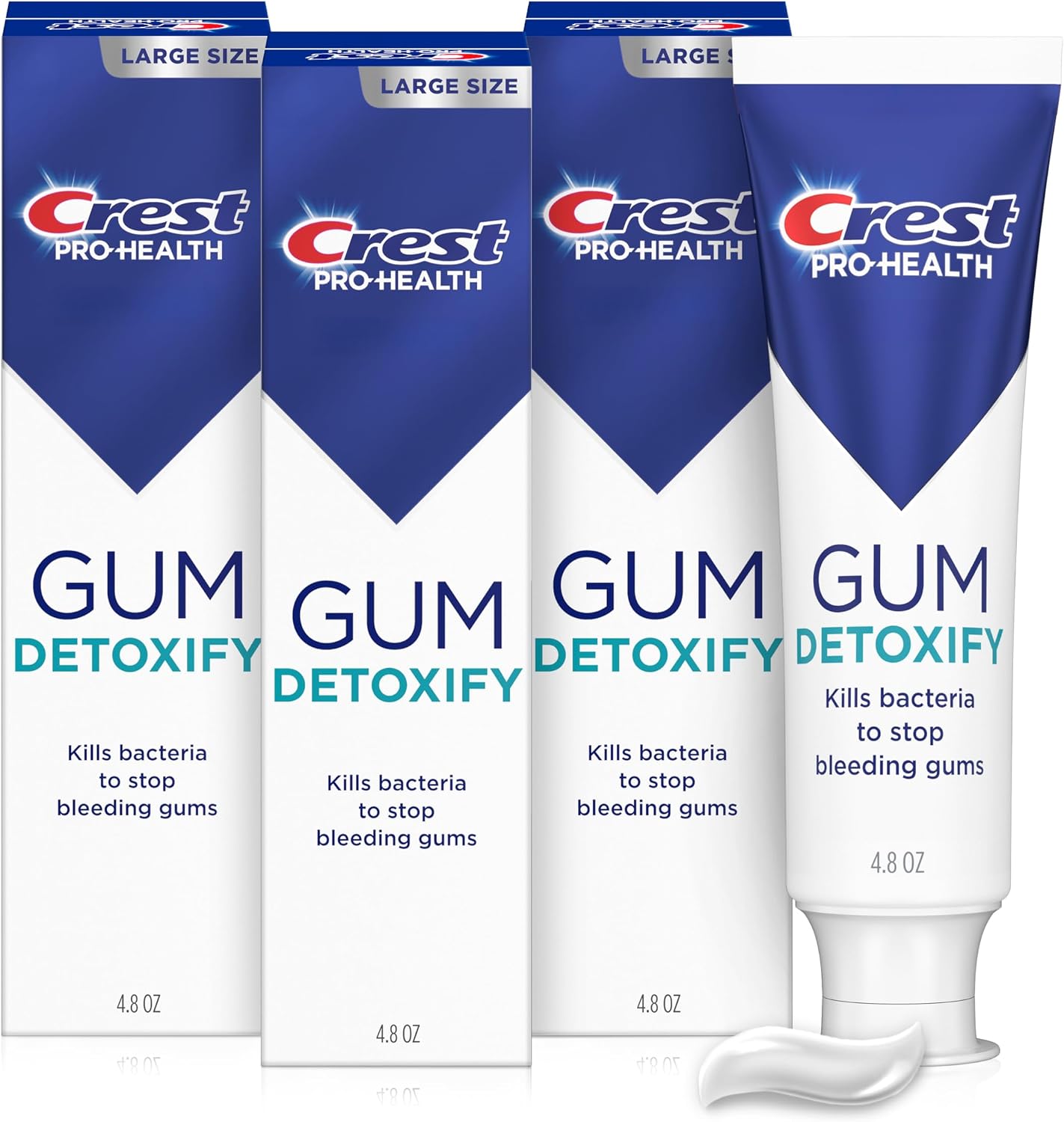 Crest Pro-Health Gum Detoxify Deep Clean Toothpaste, 4.8 oz Pack of 24 - Anticavity, Antibacterial Flouride Toothpaste, Clinically Proven, Gum and Enamel Protection, Plaque Control