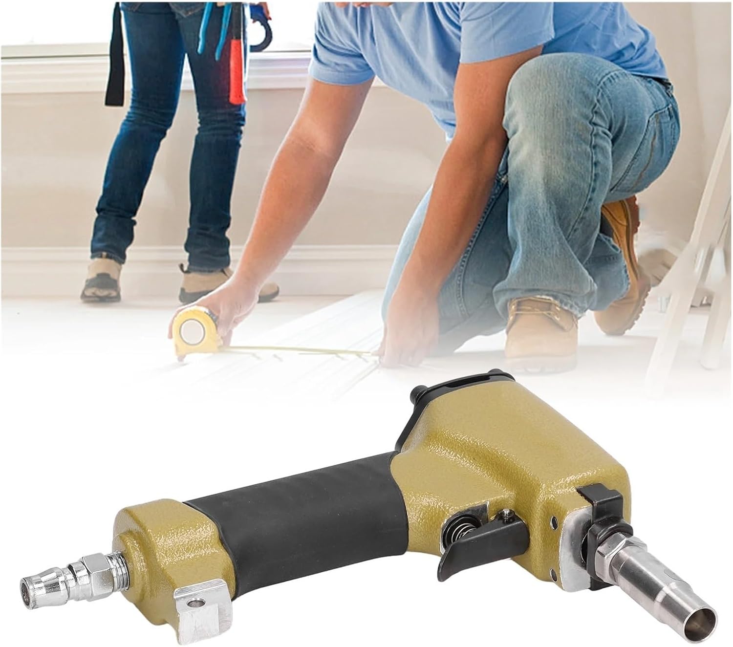 Pneumatic Nailer, Pneumatic Thumbtack Gun Air Power Decorative Nailer Trim Finish Pin Gun Tool,for Carpentry