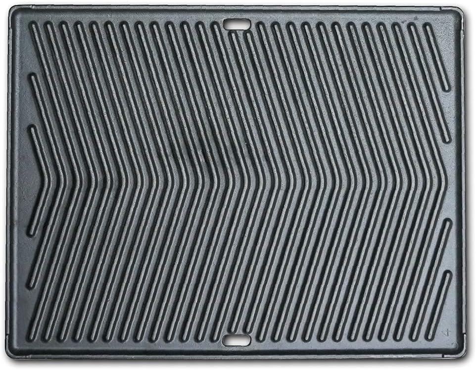Mont Alpi 2-in-1 Dual Sided Heavy Duty Cast Iron Reversible Griddle Pan Plate - Flat and Ridged Surfaces - 18 x 14 inches - Fits all Mont Alpi Outdoor Grills - MAGR