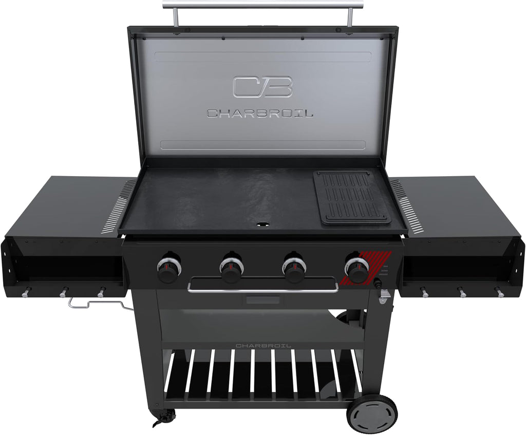Charbroil 36' Performance Series Deluxe Propane Gas Griddle with Cart 4 Burner Flat Top Grill, Black - 463285924