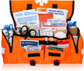 MFASCO Sports First Aid Kit Bag – 326-Piece Athletic Medical Kit in Orange EMT Bag, Coach's First Aid Kit for Youth Sports, Soccer, Football, Emergency Sports Kit Supplies for Athlete Sports Injuries