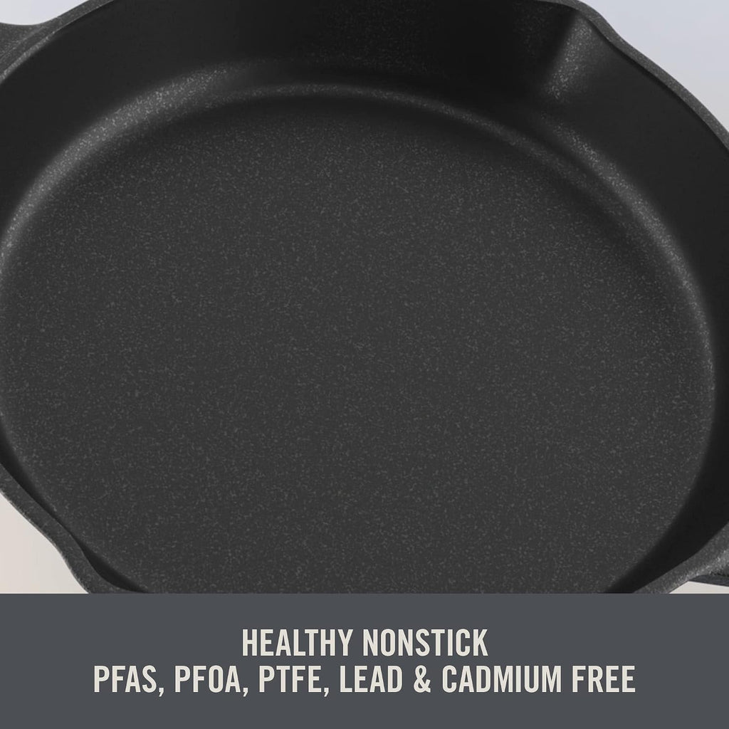 DASH 7.5' Nonstick Cast Iron Skillet | Pour Spouts | Zakarian Blue | Pack of 6