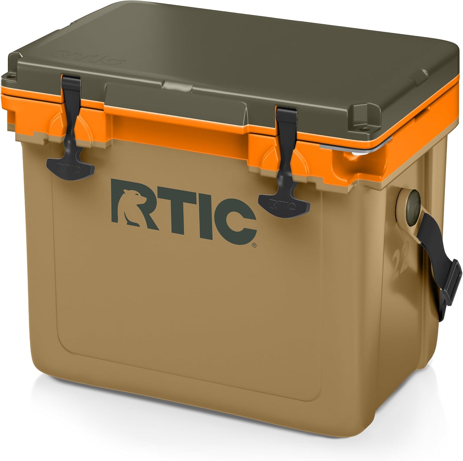 RTIC Ultra-Light Hard Cooler Insulated Portable Ice Chest Box for Drink, Beverage, Beach, Camping, Picnic, Fishing, Boat, Barbecue, 30% Lighter Than Rotomolded Coolers