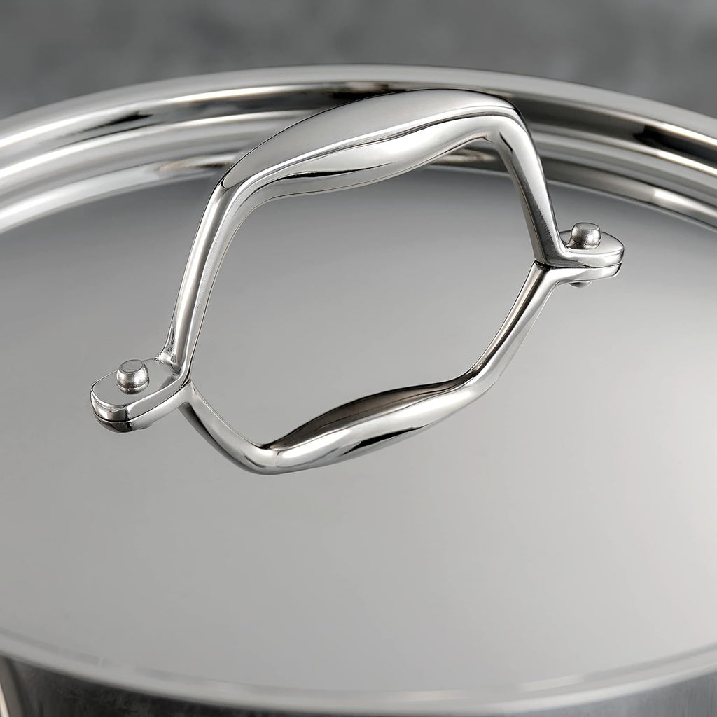 Tramontina Signature Tri-Ply Clad Stainless Steel 8-Piece Cookware Set with Lids, Pots and Pans Kitchen Set, Induction-Ready, Dishwasher-Safe, NSF-Certified, Made in Brazil