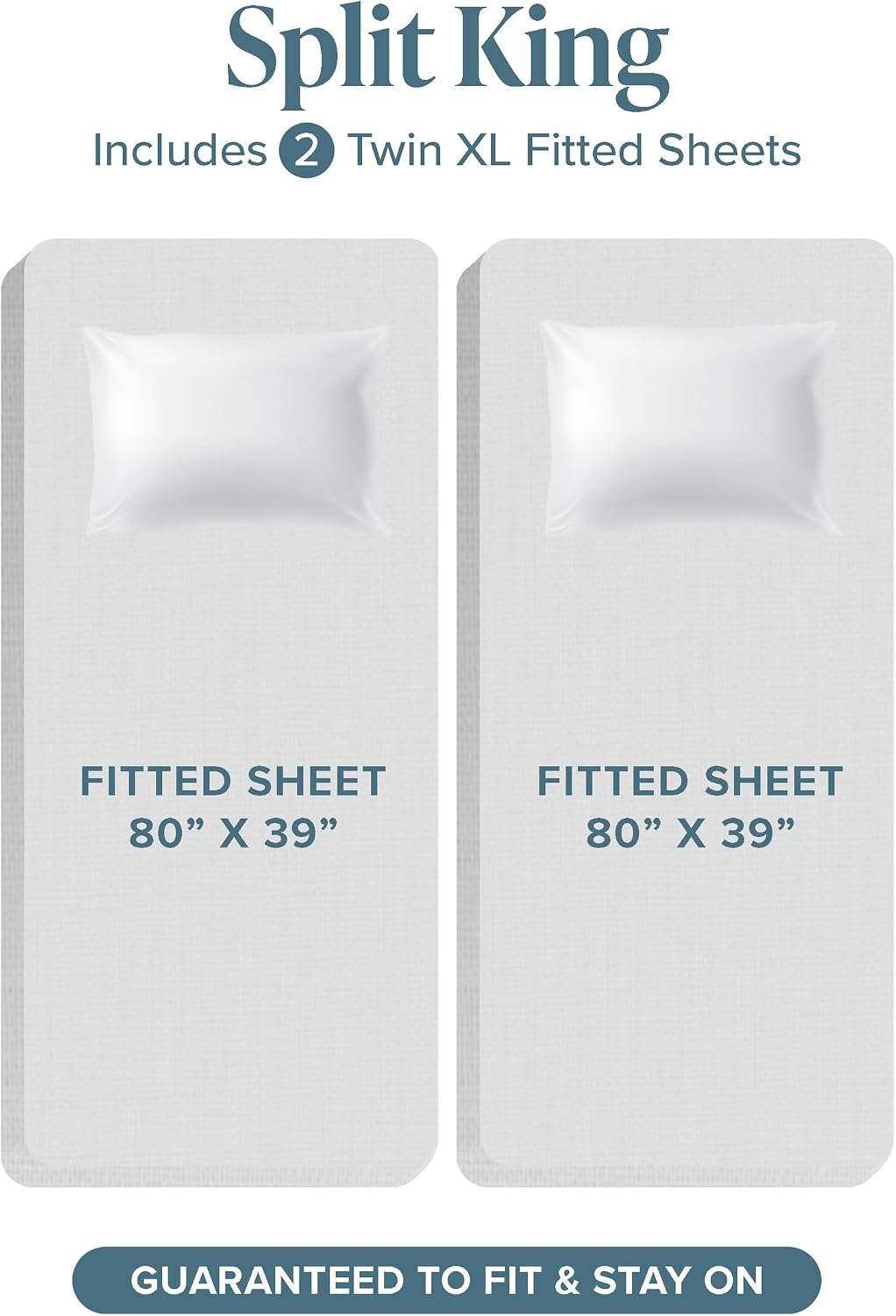 Bare Home Bed-in-A-Bag 8 Piece Comforter & Sheet Set - Split King - Goose Down Alternative - Ultra-Soft 1800 Premium Bed Set (Split King, Taupe/Sand)