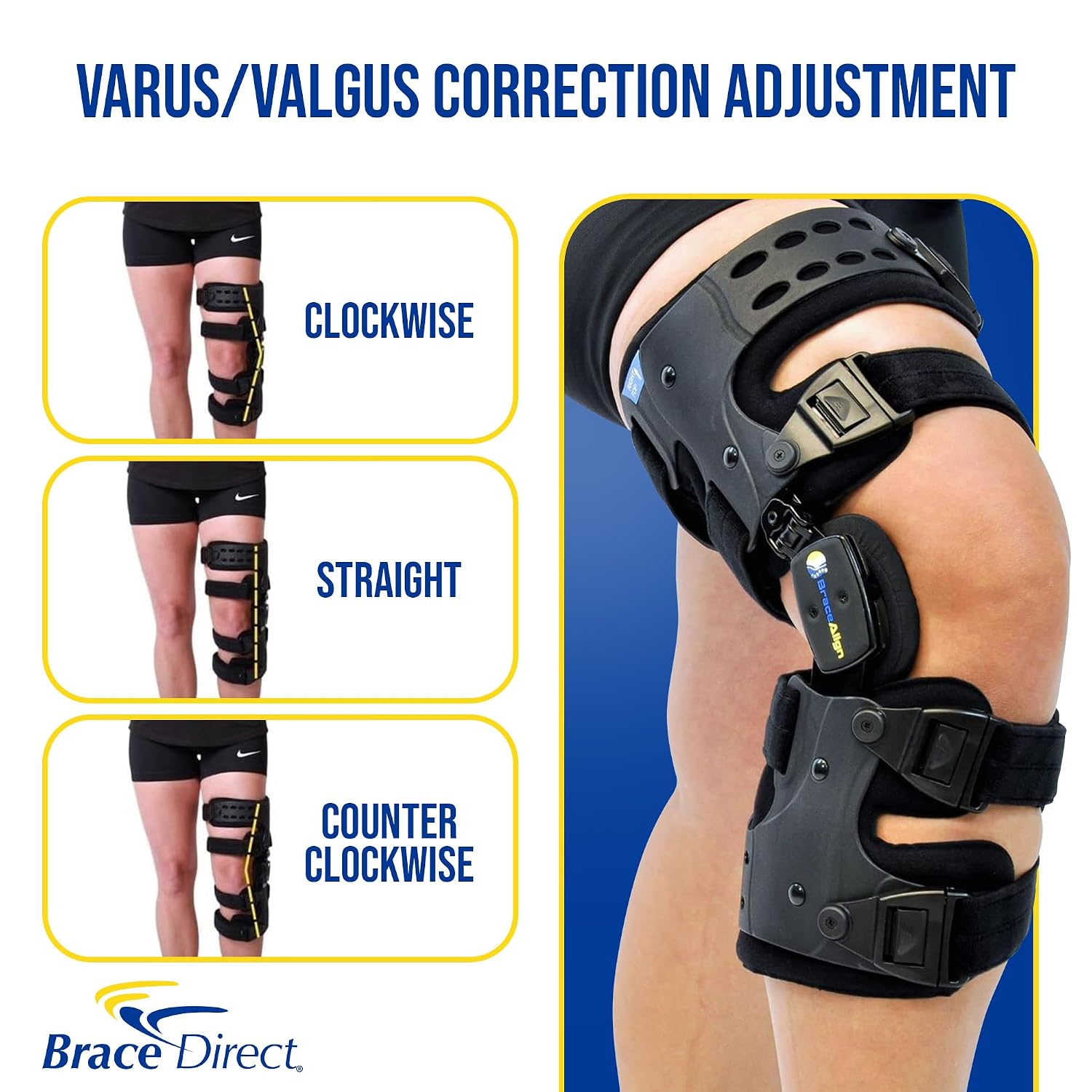 OA ROM Unloader Knee Brace - Adjustable Offloading for Degenerative Joint Disease and Osteoarthritis with Varus Valgus Correction L1843 L1851 (Left - Thigh up to 30 in)