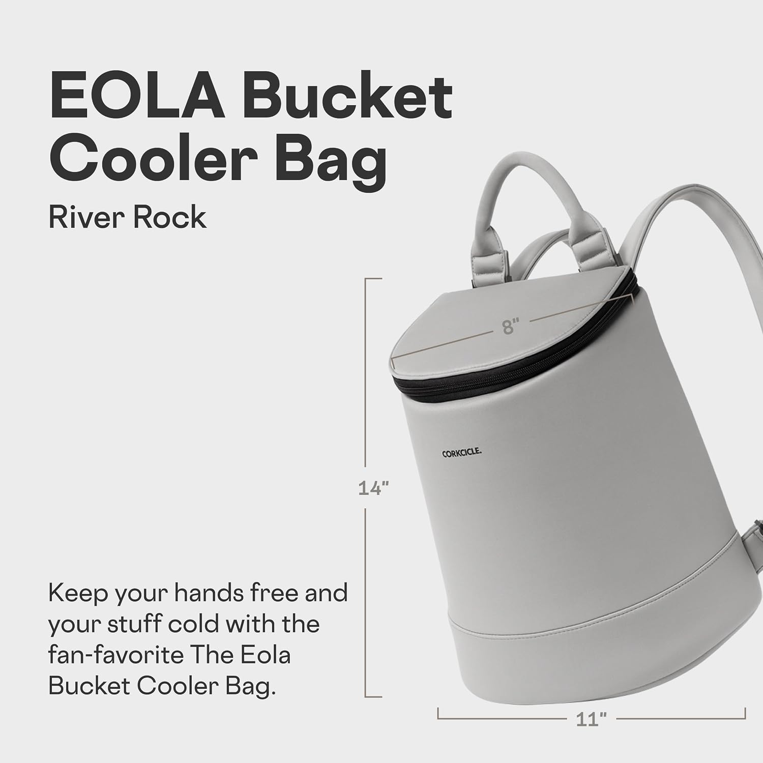 Corkcicle EOLA Cooler Backpack, Waterproof and Leak Proof Insulated Bag, Perfect for Wine, Beer, and Ice Packs