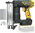 18 GA Cordless Brad Nailer for Dewalt 20V Battery (No Battery), Cordless Nail Gun with 1000PCS 3/8'–1-1/4' Nails, Electric Brad Nailer with Powerful Driving Force, 2 Firing Modes, for Baseboard & Wood