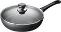 Scanpan Classic Induction 11 Inch Nonstick Saute Pan with Lid – Compatible with All Cooktops, Induction Ready, Metal Utensil Safe, Oven Safe to 500°F, Dishwasher Safe