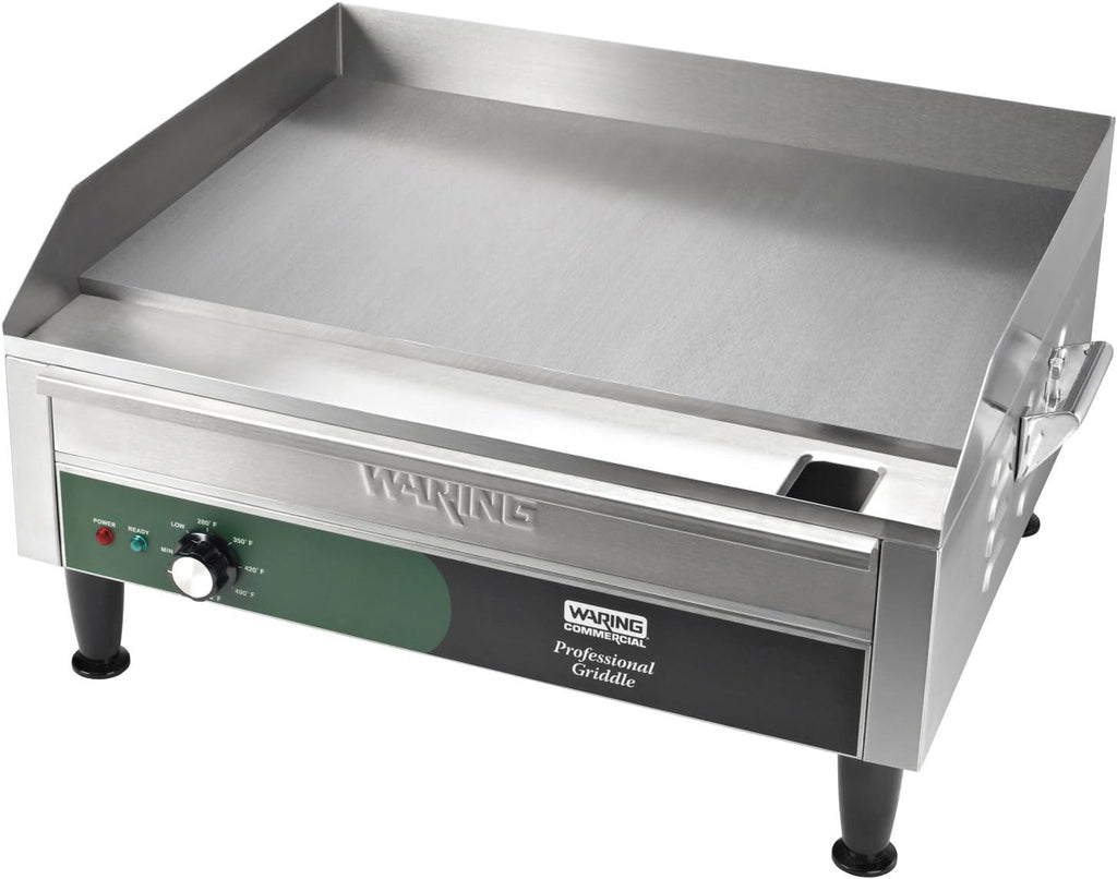 Waring Commercial WGR240X Countertop Electric Griddle, 24' Cooking Surface, 240V, 3000W, 6-20 Phase Plug