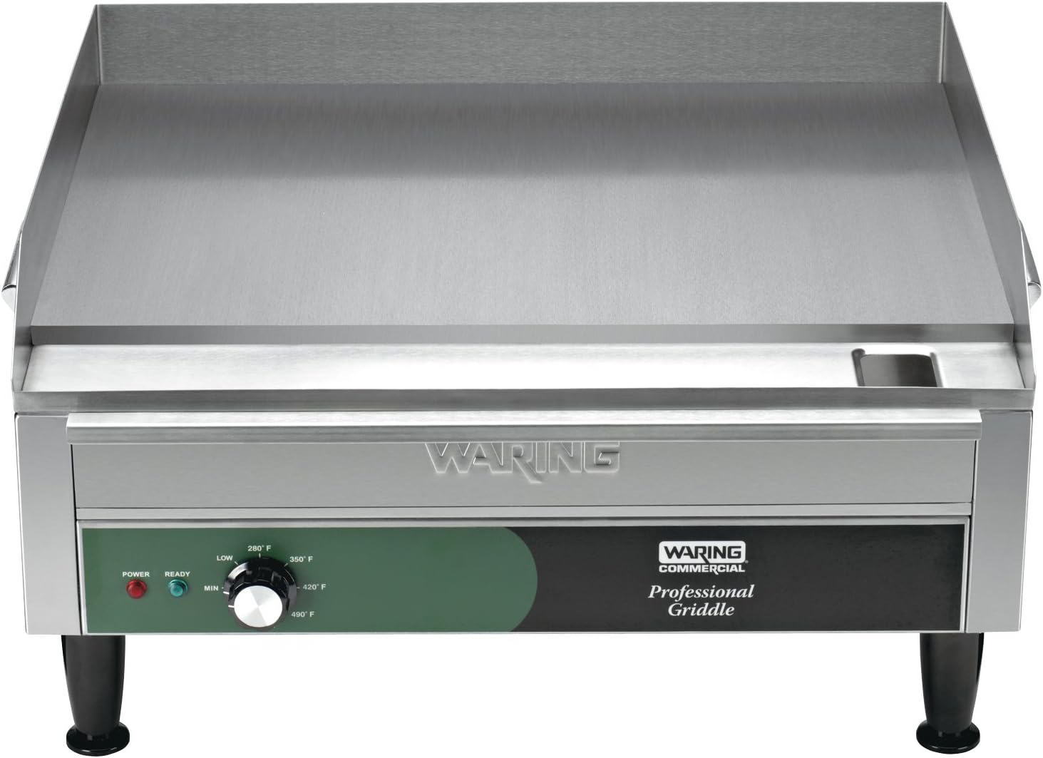 Waring Commercial WGR240X Countertop Electric Griddle, 24' Cooking Surface, 240V, 3000W, 6-20 Phase Plug