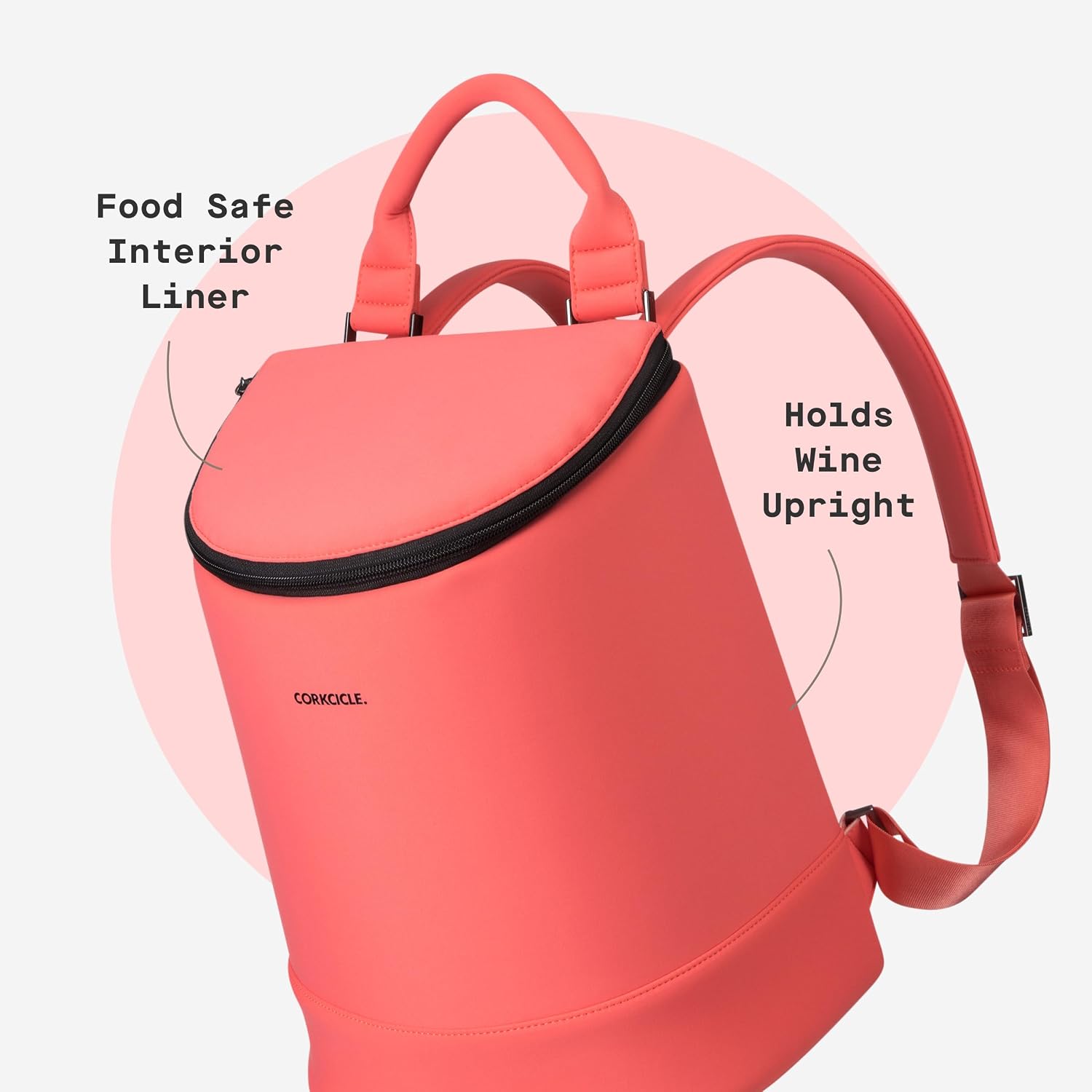 Corkcicle EOLA Cooler Backpack, Waterproof and Leak Proof Insulated Bag, Perfect for Wine, Beer, and Ice Packs