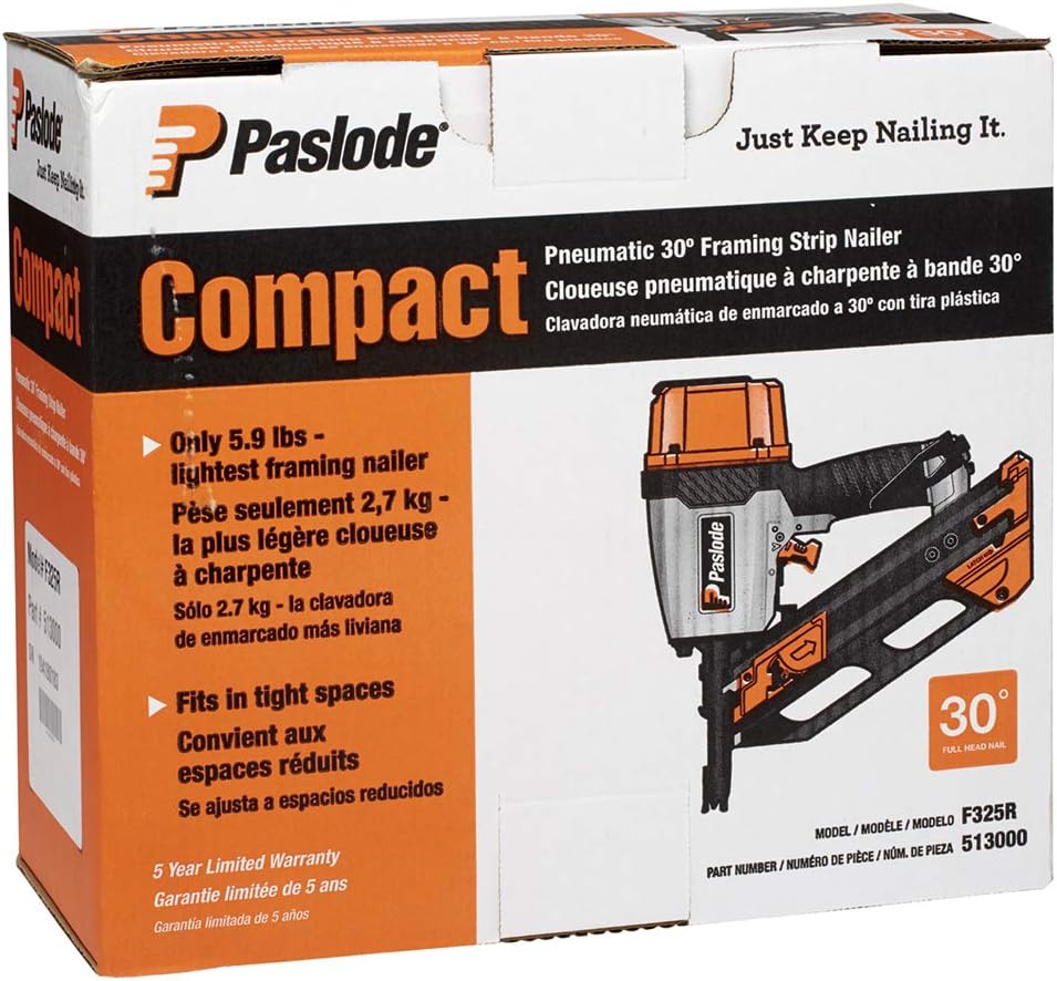 Paslode, Pneumatic Framing Nailer F325R, 513000, Air Compressor Powered