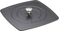 Staub Cast Iron 10.3-inch Square Grill Press - Matte Black (Fits 12-inch Grill Pan)